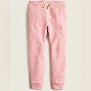 NWOT Jcrew Crewcuts Girl Fleeced Terry Sweatpants Pink Size L
